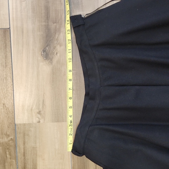 Vintage Louis Feraud black wool skirt size 42 luxury high end quality product - Picture 7 of 8